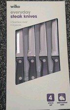 Wilko Set of 4 Everyday Steak