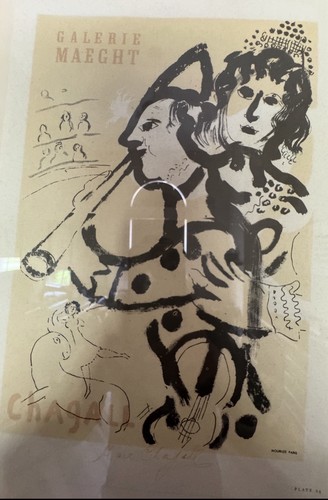Chagall authentic lithograph - chagall.,