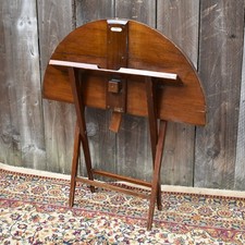 Antique Victorian Thornton & Herne London Folding Travel Coaching Campaign Table