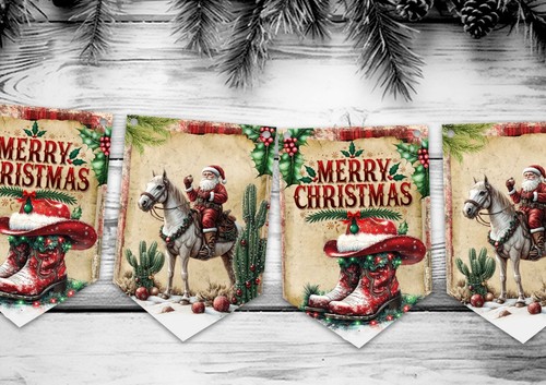 Christmas bunting hanging - christmas,