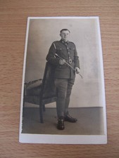 Soldier Uniform Portrait Military Vintage RP Postcard Swift Studios Devon 1937