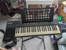 Casio Casiotone CT-370 Vintage 80s Electronic Keyboard with Stand Tested Working