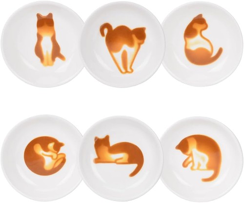 Cat ceramic side sauce - ceramic,