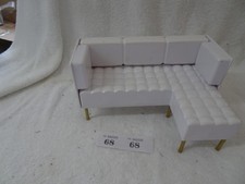 RAINBOW HIGH FASHION DOLL LIVING ROOM LOUNGE WHITE SETTEE SOFA FURNITURE