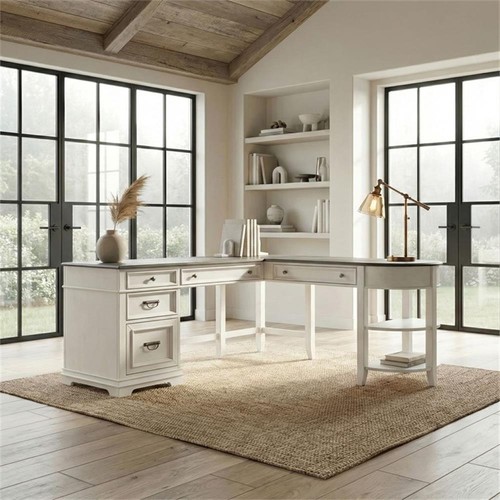 Pemberly row shaped desk - pemberly, set