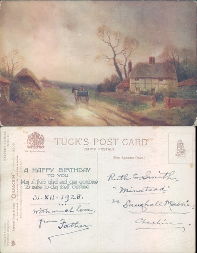 Countryside with cottage and