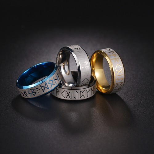 Viking rune ring mens - rune,