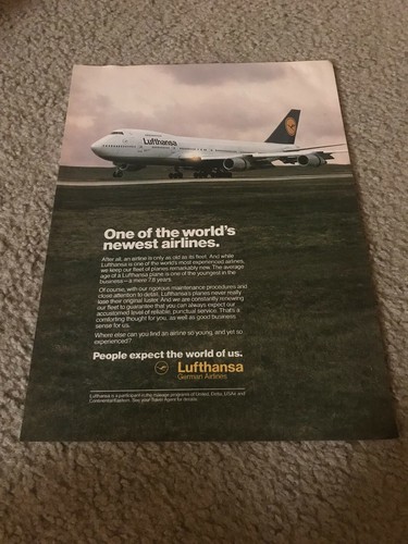 Vintage 1990 lufthansa - vintage,