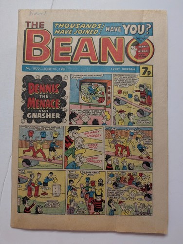 Beano comic 1977 june - comic, 1977,