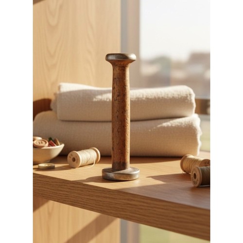 Antique wooden spool - 7",