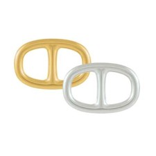 Buckle Style Gold Tone/Silver Tone Scarf/Sarong Ring (2 Pack)