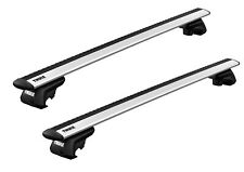 Thule Roof Rack Raised Rail Evo WingBar Evo Silver for Volvo 760 Estate