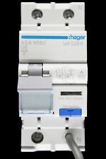 HAGER 6 AMP CURVE C 6kA 30mA DOUBLE POLE RCBO TYPE A ADA956U 101175