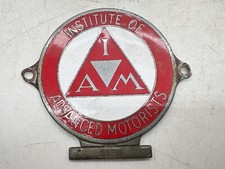 VINTAGE INSTITUTE OF ADVANCED MOTORISTS CAR BADGE I.A.M. NO. 53216