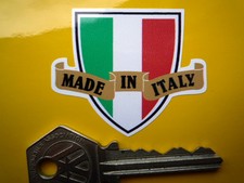 Made in ITALY Shield & Scroll Car/Motorcycle Sticker Ducati Moto Guzzi MV Agusta