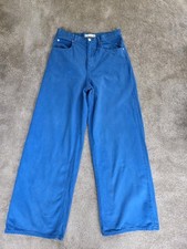Marni X Uniqlo Size 12 Blue Wide Leg Trousers