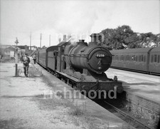 Highbridge Station Collett 0-6-0 3216 40x35mm Railway Negative RN526