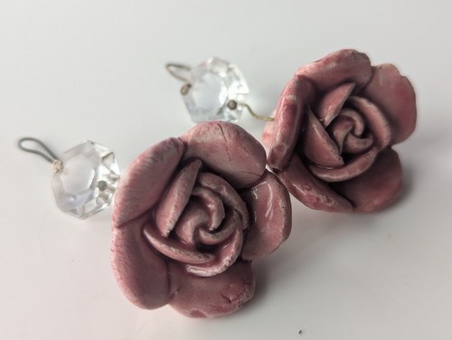Rare pink porcelain rosette - 2,