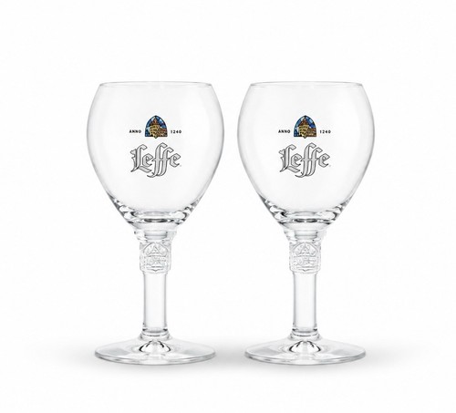 Leffe belgian beer glasses - belgian, 2x