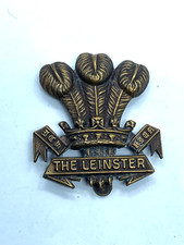 Original WW1 / WW2 British Army - The Leinster Regiment Cap Badge