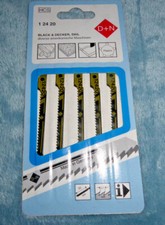 5pc HCS Jigsaw Blade Set Black