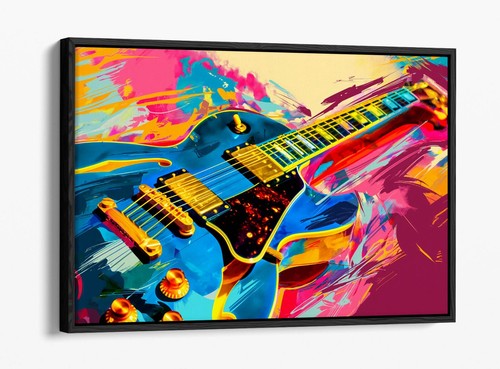 Cool blue guitar multi colour - blue,