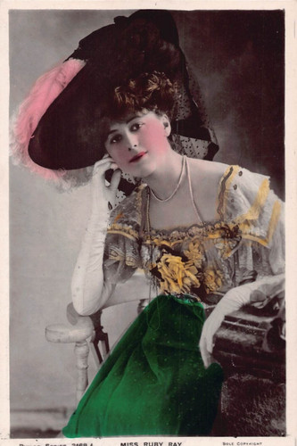 Postcard edwardian actress - postcard,
