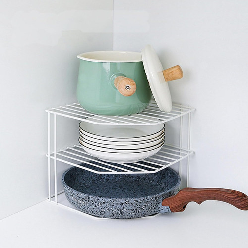 Tier white corner plate - corner,