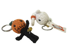 2 String Voodoo Doll Keyring &