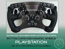 Outlined Fanatec Button Caps -