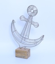 Handmade Wire Anchor Sculpture
