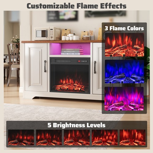 Timer electric fireplace - timer, 20”