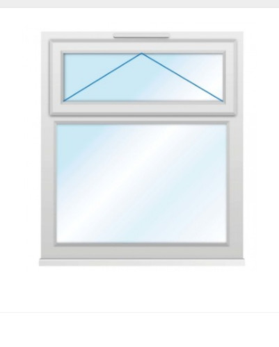 Euramax top hung clear glass