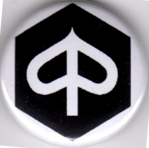 Vespa pin button - vespa, 25mm