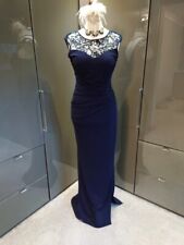 Lipsy Navy Blue Long Sequin Formal Occasion Cruise Evening Dress 12