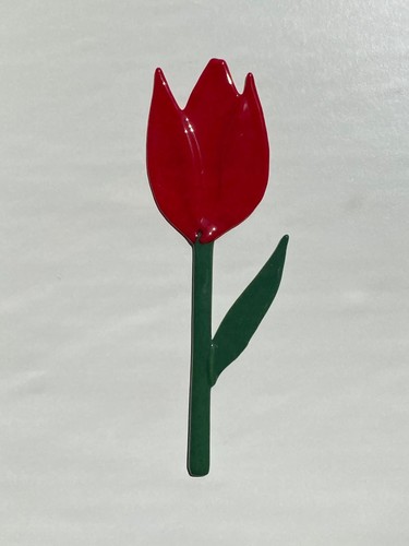 Colourful glass tulip daisy - colourful, &