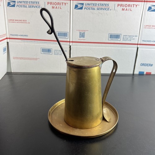 Vintage brass fire starter - fire,
