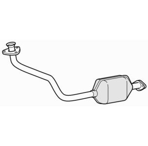 Front exhaust pipe - pipe, catalytic