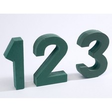 OASIS NUMBERS FLORAL FOAM  WITH FIXING CLIPS 0-9 AVAILABLE PLUS STANDS TRIBUTES