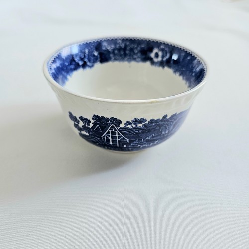 Adams ceramic bowl blue white - bowl,