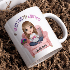 Personalised Knitting Mug