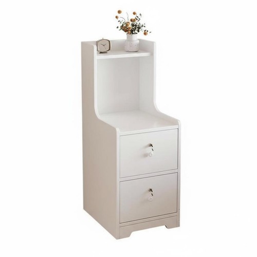 Narrow bedside locker - narrow, lockable