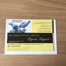 GUNS137 MAGAZINE ADVERT 6X9 ORIGINAL PIGEON MAGNET – THE PECKER