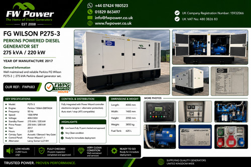 Wilson pro275 275 kva - pro275-2,