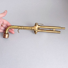 Vintage GAS SOLDERING IRON TORCH/BLOW LAMP Solid BRASS Brazing/Welding