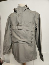 Weird Fish Fishermans Pullover Smock Cotton 1/4 Zip Wear the Weekend Hood UK Sm