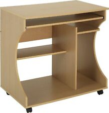 Home Workstation Office Desk - Beech Effect | Computer Table Study Furniture