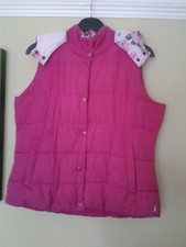 Joules Gilet - Size 16 - Pink - Padded