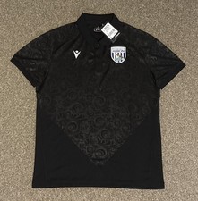 West Bromwich Albion Macron Polo Shirt, Large, BNWT