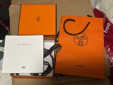 Hermes Empty Jewellery or other small gifts Box with ribbon+card+  Bag